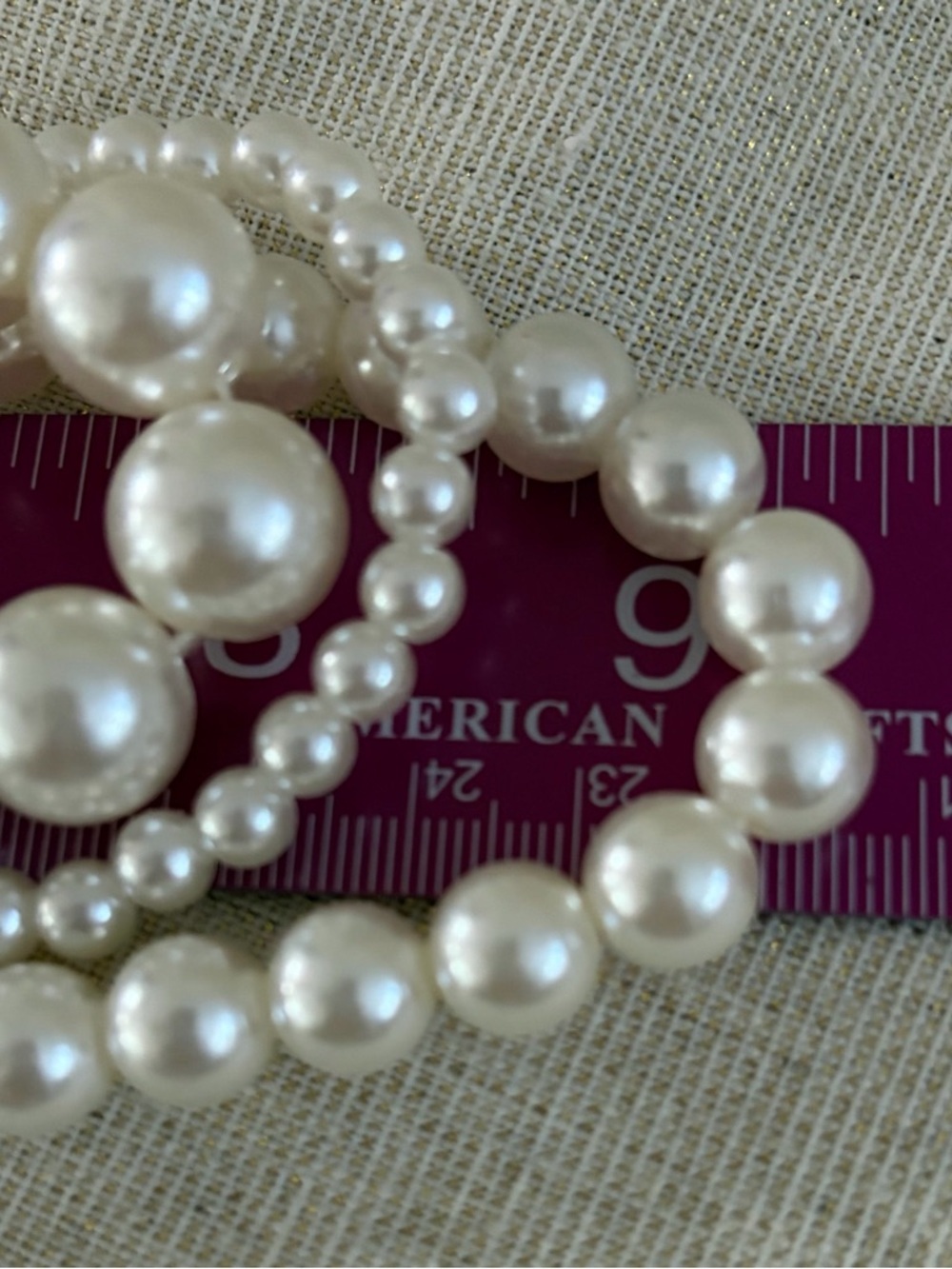 Classic White Pearl Triple-Strand Necklace - Elegant Women's Jewelry - Picture 4 of 6